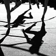 Shadows Of Women Dancing On Dance Poster