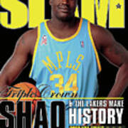Shaq & The Lakers Make History Slam Cover Poster