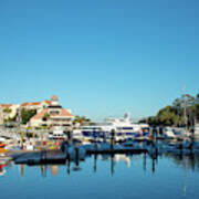 Shelter Cove Blue Morning Poster