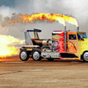 Shockwave Jet Truck - Nhra - Peterbilt Drag Racing Poster