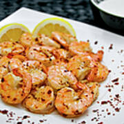Shrimps With Chili Poster