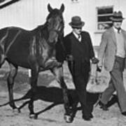Smith And Howard Walking Seabiscuit Poster
