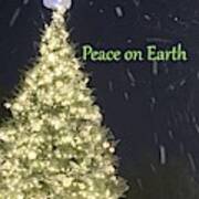 Snowy Christmas Peace Poster