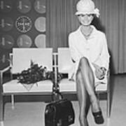 Sophia Loren At International Airport Poster