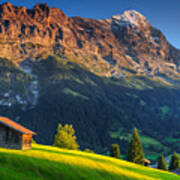 Spectacular Swiss Alpine Landscape Poster