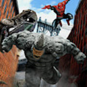 Spider-man Vs. The Rhino Poster