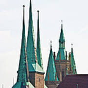 St. Severus Church And The Cathedral In Poster