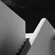 Staircase Bw Poster