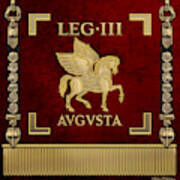 Standard Of The Third Augustan Legion - Vexillum Of Legio Iii Augusta Poster