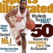 Stanford University Arthur Lee, 1998-99 College Basketball Sports Illustrated Cover Poster