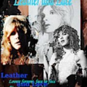 Stevie Nicks Collage Leather And Lace Original Fine Art Poster