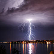Storm On The Coast Of Adriatic Croatia Poster