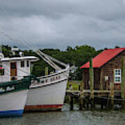 Stormy Seas Shem Creek Poster