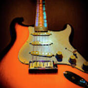 Stratocaster Triburst Glow Neck Series Poster