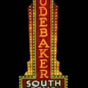 Studebaker Neon Sign Poster