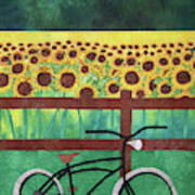 Sunflowers At Whitehall Farm Poster