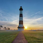 Sunrise At Bodie Island Light Poster