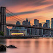 Sunset From Dumbo Brooklyn, Study 3 Poster