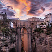 Sunset In Ronda - Andalucia, Spain - Travel Photography Poster