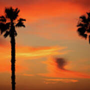 Huntington Beach Sunset Poster