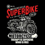 Super Bike Engine Poster
