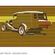Surf Truck Golden Sand Poster
