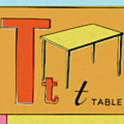 T Is For Table Poster