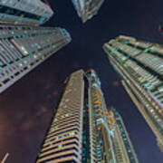 Tall Residential Buildings In Dubai Poster