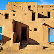 Taos Pueblo Study 9 Poster