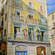 Tarragona Spain Mural Poster