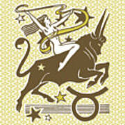 Taurus Symbol Poster