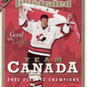 Team Canada Mario Lemieux, 2002 Winter Olympic Champions Sports Illustrated Cover Poster