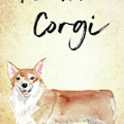 Team Corgi Cute Dog Poster