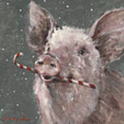 Teri The Christmas Pig Poster