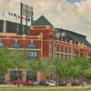 Texas Rangers Ball Park Poster