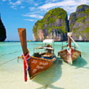 Thailand - Maya Bay Beach On Phi Phi Poster