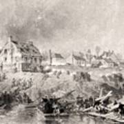 The Attack On Fredericksburg, Virginia Poster