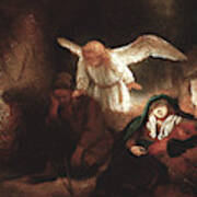 The Dream Of Joseph In The Stable In Bethlehem, 1645 Poster
