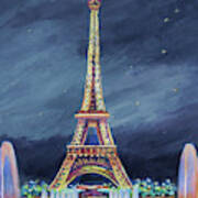 The Eiffel Tower And Fountains Poster