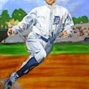 The Greatest Baseball Player In History Ty Cobb Poster