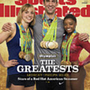 The Greatests Ledecky  Phelps  Biles Sports Illustrated Cover Poster