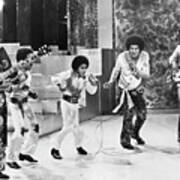 The Jackson 5 Performing On Television Poster