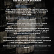 The Rules Of Bourbon Poster