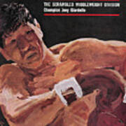 The Scrambled Middleweight Division Champion Joey Giardello Sports Illustrated Cover Poster
