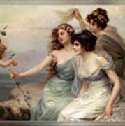 The Three Graces Die Drei Grazien By Edouard Bisson Poster