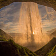 The Waterfall Seljalandsfoss Poster