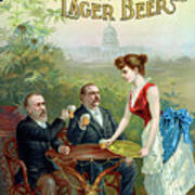 The Whole Nation Enjoys Jos Schlitz Brewing Cos' Milwaukee Lager Beer Poster