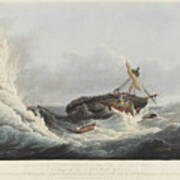 The Wreck Of The Lady Burgess East Indiaman Amongst The Cape De Verde Islands, April 21, 1806 Aquatint, Colored Poster