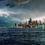 Thunder And Lightning In The Dark City Ii Poster