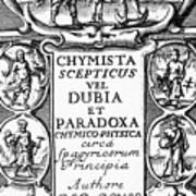 Title Page Of The Skeptical Chemist Poster